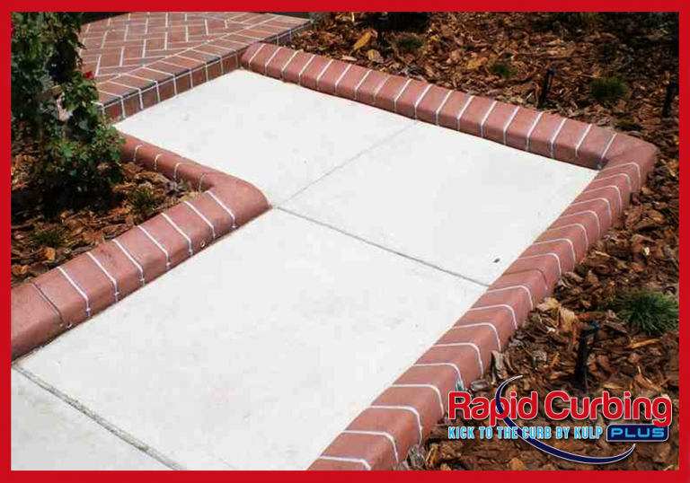 Custom Stamped Edging - Single Brick